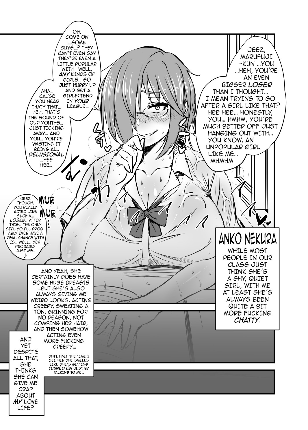 Hentai Manga Comic-The Creepy Glasses Girl-Read-2